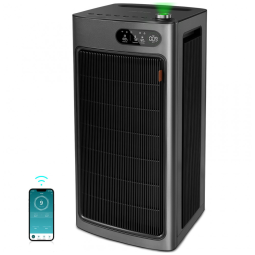 Purificador de Ar para Ambientes até 637m² com Controle por APP e Filtro de Carbono Duplo que Remove 99% de Poeira, Pólen, Fumaça