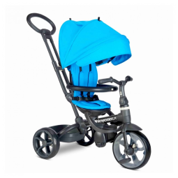 Triciclo Infantil para Passeio com Assento Ajustável 8 Estágios, Idade Recomendada 6 Meses a 5 Anos, JOOVY 1040, Azul