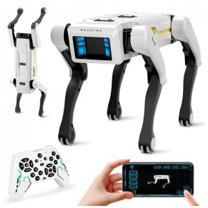 Cachorro robô inteligente Dingdongwu, 30 ações, controle por voz, controle remoto e app, brinquedo STEM interativo