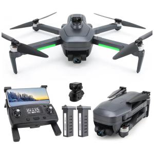 Drone 193MAX2 com Câmera 4K e 2 Baterias para Adultos, TUCOK, Preto
