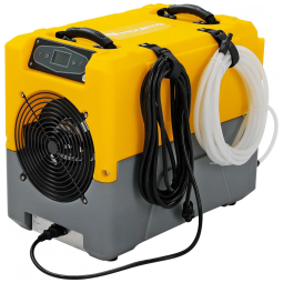 Desumidificador comercial MOUNTO DH80 150 pints para até 232 m², tecnologia LGR, bomba integrada, 550W, amarelo, 115V