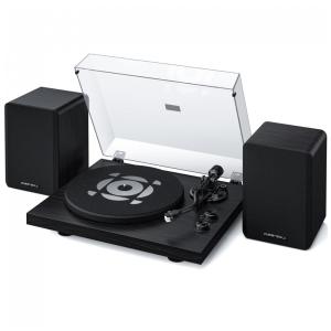 Toca-discos SoulBox S1 com Alto-falantes Estéreo, Pré-amplificador Integrado, Braço em Formato S,Qlearsoul,