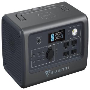 BLUETTI EB70 Gerador de Energia Solar Portátil 700W Pico 1400W, 716Wh, 4 Tomadas AC 110V, Preto
