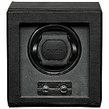 Caixa, Estojo Rotativo Automático para Relógios, 1 Lugar, ROTHWELL RW1W, Preto