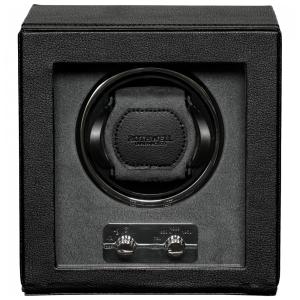 Caixa, Estojo Rotativo Automático para Relógios, 1 Lugar, ROTHWELL RW1W, Preto