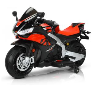 Moto Elétrica Infantil a Bateria 12V com Sons e Luzes, Idade Rec 3 a 10 Anos, HEIMILI, Preta