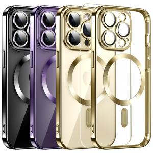 Capa para Iphone 14 Pro Max de Alta Resistencia, DOSNTO, Dourada