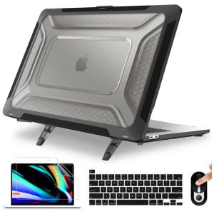 Capa Rígida Antichoque Preta para MacBook Pro 16″ (2019–2021, Modelo A2141 com Touch Bar & Touch ID) – Mektron