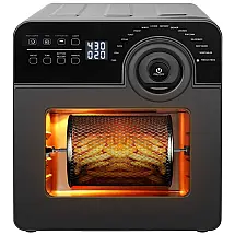 Fritadeira Elétrica 15L Multifuncional com Painel Digital e Temperatura Ajustável, 110V1700W, SCHLO, Preto