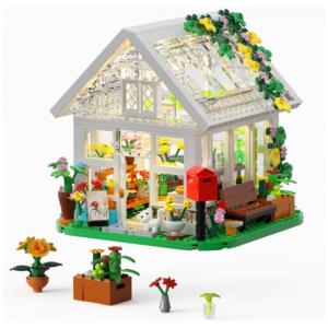 Kit de Construção Casa de Flores, 579 Peças, BUILDINGBOAT, Verde