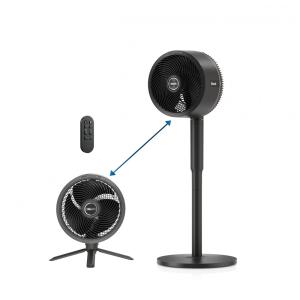 Ventilador Shark FlexBreeze pedestal e de mesa, indoor & outdoor, com fio e sem fio, cinza escuro, 110V