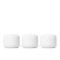 Roteador Nest Wi Fi Mesh Área 613 m2, 3 Unid, GOOGLE, Branco