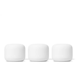 Roteador Nest Wi Fi Mesh Área 613 m2, 3 Unid, GOOGLE, Branco