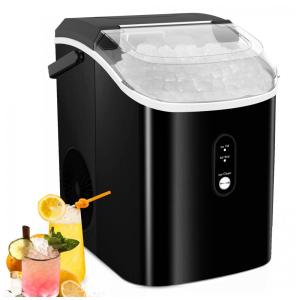 Máquina de Gelo até 14 kg em 24H Portátil com Alça, 110V 160W, Kndko, Preta