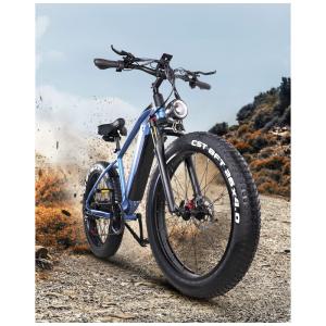 Bicicleta Elétrica Fieabor ES28 Dual Motor 2000W – Bateria Removível 52V 22Ah, Rodas 26", Pneus Grossos, Suspensão Dianteira