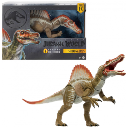 Jurassic World Mattel Spinosaurus Gigante Coleção Hammond, Dinossauro Carnívoro Posável com Língua e Cauda Articulada