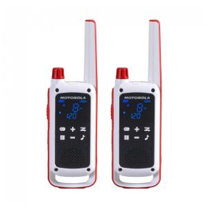 Rádio Comunicador Walkie Talkie Motorola Solutions Red Cross T478 Talkabout Branco, Rádio Bidirecional Recarregável de Preparação para