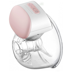 Bomba Tira Leite Única Elétrica Portátil e Recarregável com 3 Modos e 10 Níveis de Sucção, IKARE, Rosa