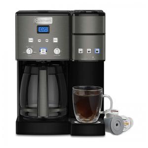 Cafeteira Elétrica Programável 12 Xícaras e Servidor de Café Em Aço Inoxidável Automática Cor, escuro, CUISINART SS 15BKS, Cinza escuro