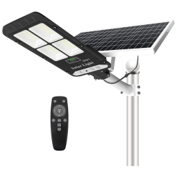 Luminária Solar Externa 400W a Prova d IP67 com Controle Remoto, 1 Udade, NIORSUN NI 04, Preto