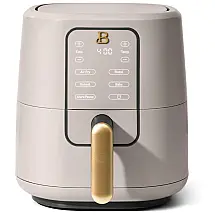Fritadeira elétrica air fryer Beautiful 3L TurboCrisp bege com touchscreen, 4 programas, cesto antiaderente, 1200W