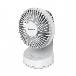 Ventilador de Mesa Silencioso e com 5 Níveis de Potência, 110V 337W, Honeywell QuietSet 5, Branco