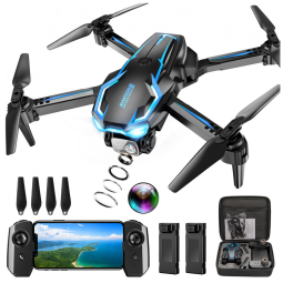 Drone FPV 2K HD com Câmera para Adultos, Altitude Hold, Decolagem e Pouso com Um Toque, 3 Modos de Velocidade, Modo Headless, Loiley