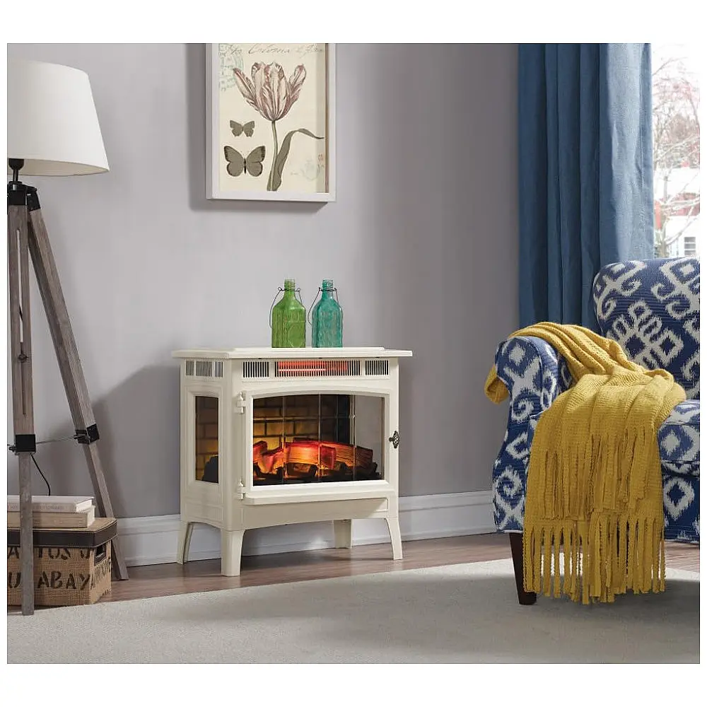 Lareira Elétrica Portátil, Área 92m2, DURAFLAME DFI 5010, Creme — foto 3