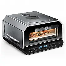 Forno de Pizza Elétrico ZACHVO MS-602A 13-em-1 Pizza 30cm Pedra Refratária 454°C Napolitana 110V
