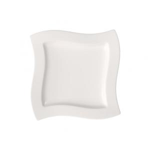 Prato para Jantar de 26 cm, Elegância e Praticidade em Sua Mesa com Formato Quadrado e Material de Porcelana, Villeroy Boch, Branco