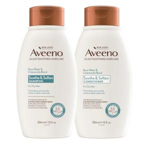 Kit Shampoo e Condicionador N Hidratante livre de Parabenos, 350 mL Cada, AVEENO, Azul