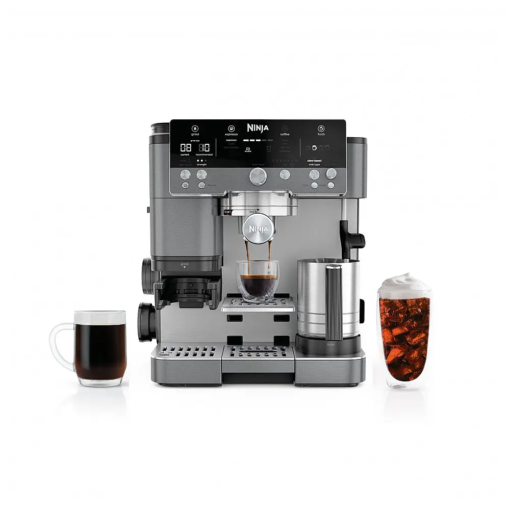 Cafeteira Ninja ES601GM Luxe Café Premier 3-em-1 Espresso Aço Inox 120V