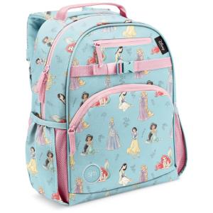 Mochila Escolar Infantil 12L Disney Princesa Real para Crianças, Azul Claro