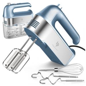 Batedeira de Mão Elétrica com Botão de Ejeção e 5 Velocidades, 110V 450W, LILPARTNER, Azul