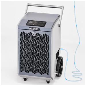 Desumidificador Comercial de 75 Litros com Bomba e Mangueira de Drenagem para Porões, Desumidificador Comercial de Alta Resistência