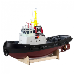 Barco Reboque de Controle Remoto para Adultos com Iluminação LED, Suporte para Barcos e Braços de Recuperação Removíveis, Pro Boat, Preto