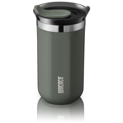 Copo para Café 300 mL Isolado a Vácuo Aço Inox Duplo com Tampa, WACACO Octaroma, Cinza escuro