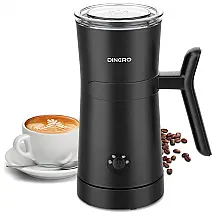 Espumador de Leite Elétrico 240mL 4 em 1 com Modo Automático, 110V, DINERO, Preto