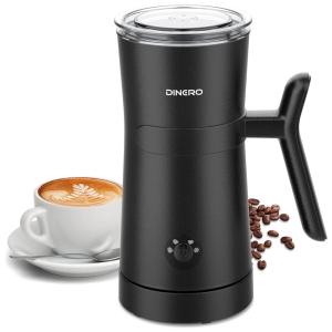Espumador de Leite Elétrico 240mL 4 em 1 com Modo Automático, 110V, DINERO, Preto