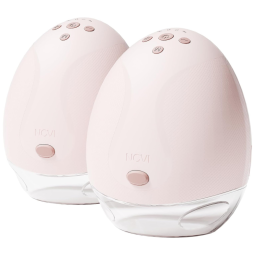 Bomba Tira Leite Elétrica com 4 Modos, 9 Níveis, Baixo Ruído e Bateria de Longa Duração, 2Un, NCVI, Rosa