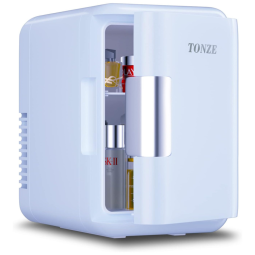 Mini Geladeira para Skincare 4 Litros Portatil, 110V, 12V, Tonze, Branca