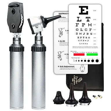 Conjunto de Otoscópio ZetaLife, Profissional,