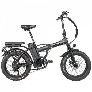 Rattan Bicicleta Elétrica Motorizada 7 Velocidades e 3 Modos, 500W, Preta