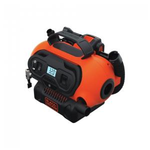Mini Compressor de Ar Elétrico Automotivo, portátil, 12V, 180 PSI, 110v, BLACKDECKER BDINF20C, Laranja