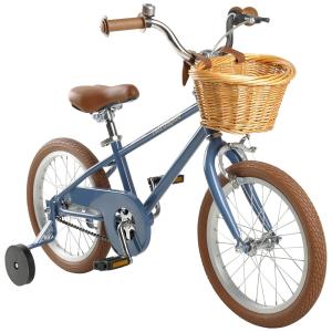 Retrospec Bicicleta Infantil Retrô com Rodas de Treinamento, Cesta e Sino, 4 a 6 anos, Azul