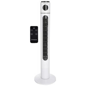 Ventilador de torre Westinghouse 42 com painel de controle remoto e digital 80 Função oscilante com display LED multicolorido