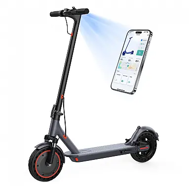 Patinete Elétrico MAXSHOT Cinza-Escuro Vermelho