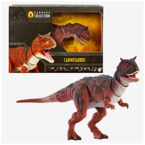 Brinquedo Dinossauro Carnotaurus com Tamanho de 43 cm e Articulação extensa para Crianças Acima de 3 Anos, Mattel Jurassic World Hammond