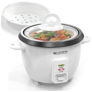 Panela de Arroz Elétrica Antiaderente até 10 xícaras não Cozidas, 110V, Mishcdea, Branca