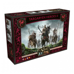 SIF610 Jogo de Estratégia Targaryen Heroes II, 2 a 4 Jogadores, Para Maiores de 14 Anos, CMON CMND0168, Preto